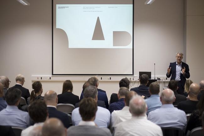 7. IAKS Pool Conference - Michael Hall presenting FB activities - FaulknerBrowns Architects.jpg